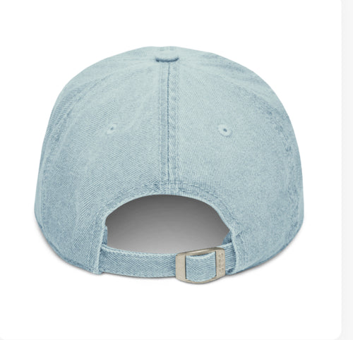 Denim Embroidered Self Love hat